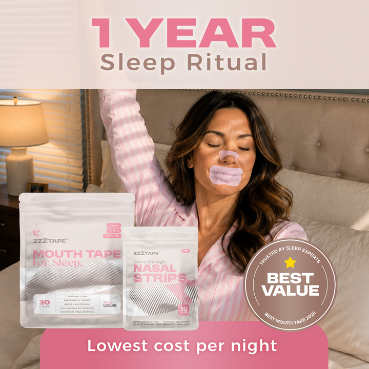 1-Year: Mouth Tape &amp; Nasal Strips Bundle