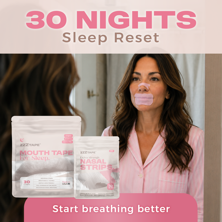 30-Nights: Mouth Tape &amp; Nasal Strips Bundle
