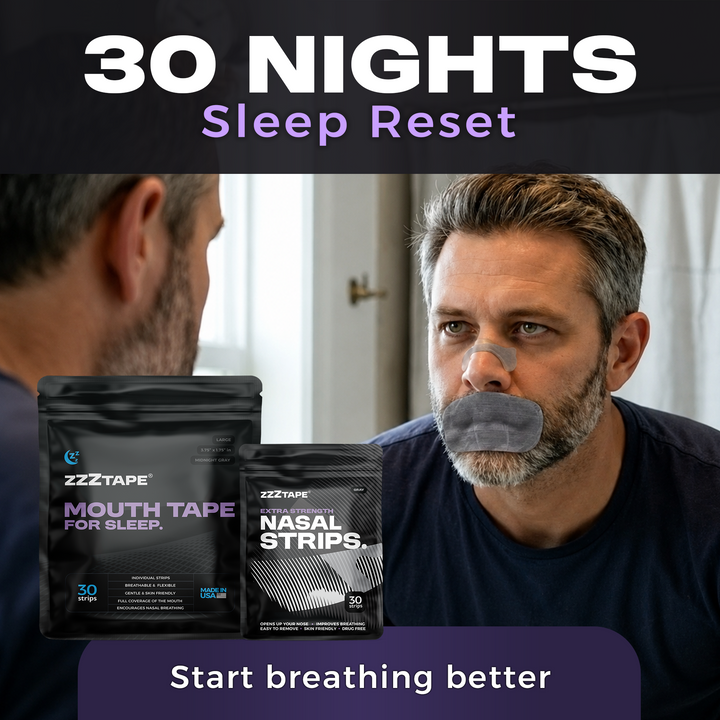 30-Nights: Mouth Tape &amp; Nasal Strips Bundle