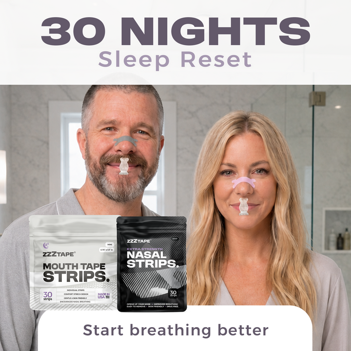 30-Nights: Mouth Tape &amp; Nasal Strips Bundle