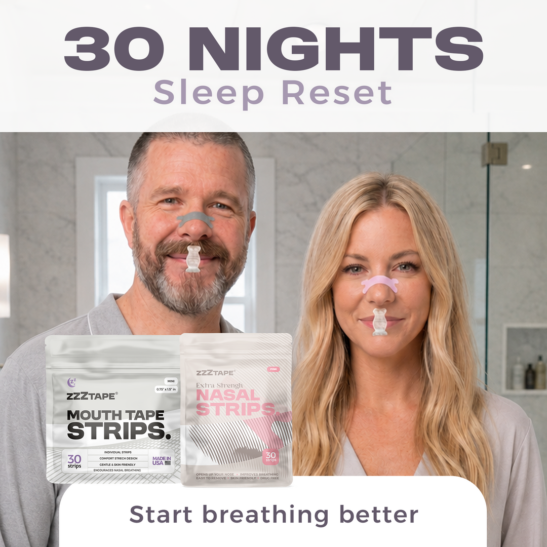 30-Nights: Mouth Tape &amp; Nasal Strips Bundle