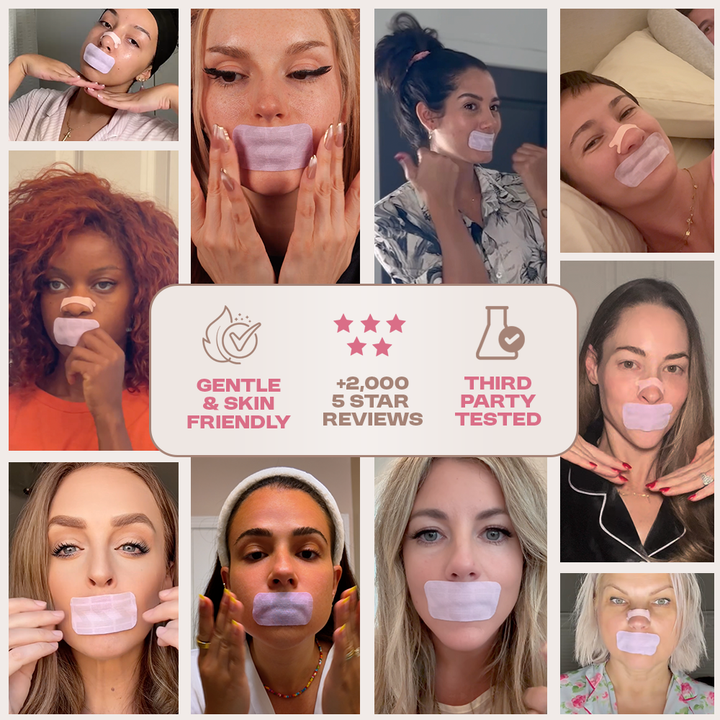 mouth tape zzz tape zzztape ladies girls pink cutre best gentle beauty tape skinny confidential skin gym skincare mouth tape usa made